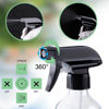Picture of KREMORV Plastic Spray Bottles Clear and Brown Refillable Container Empty Spray Bottle 10oz/300ml Adjustable Head Sprayer and Stream for Cleaning Products, Plants, Pet, Hair