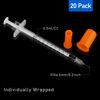 Picture of 0.5ml 31Ga 1/4-Inch (6mm) Disposable Syringe, Sterile Individually Wrapped, Pack of 20