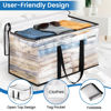 Picture of RoomHacks Clear Moving Bags Heavy Duty Extra Large, Moving Supplies with Reinforced Handle and Double Zipper, Storage Bags for Moving Essential, Packing Bags Alternative to Moving Box(6 Packs, Clear)