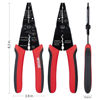 Picture of WGGE WG-015 Professional 8-inch Wire Stripper/wire crimping tool, Wire Cutter, Wire Crimper, Cable Stripper, Wiring Tools and Multi-Function Hand Tool.
