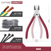 Picture of IGAN-P6 6-inch Ultra Sharp & Powerful Side Cutter Clippers with Longer Flush Cutting Edge, Ideal Wire Snips for Crafting, Floral, Electrical & Any Clean Cut Needs