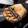 Picture of Klein Tools 32933 Impact Driver, SAE 7-in-1 Impact Socket Set, 3 Flip Sockets with 6 Hex Driver Sizes and 1/4-Inch Bit Holding Feature, Impact Rated 5-Inch Shaft