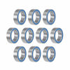 Picture of uxcell MR128-2RS Deep Groove Ball Bearings 8mm Inner Dia 12mm OD 3.5mm Bore Double Sealed Chrome Steel Blue Seal Z2 10pcs