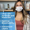 Picture of Litepak 125-Pack Disposable Face Mask Premium Comfort Earloops with Dispenser Box