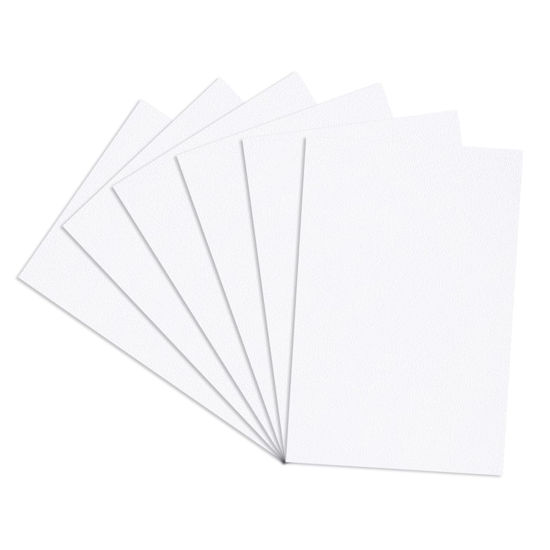 Picture of Kinlink White ABS Plastic Sheet 8" x 12"x 0.04" Flexible Moldable Impact Strength and High Tensile 1/25" Thick (1mm) Abs Sheet, Moldable Plastic DIY Materials for Home Decor and Handicrafts, 6 Pack