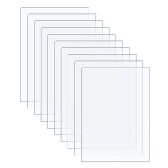 Picture of Langaelex 10 Pack of Acrylic Sheets 5x7-0.043" Thick Clear Extruded Plexiglass Sheets for Crafts, Picture Frame, Projects Display & DIY