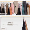 Picture of MORALVE Pants Hangers Space Saving - 2 Pack European Beechwood Scarf and Jean Hangers - Closet Organizer and Space Saver Pant Rack, Leggings Hanger, and Scarf Holder with 360° Swivel Hook
