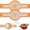 Picture of Silicone Bread Sling for Dutch Oven, 2 Pcs Non-Stick & Easy to Clean Bread Baking Mat Set, Reusable Bread Sling with Long Handle to Transfer Sourdough