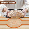Picture of Silicone Bread Sling for Dutch Oven, 2 Pcs Non-Stick & Easy to Clean Bread Baking Mat Set, Reusable Bread Sling with Long Handle to Transfer Sourdough