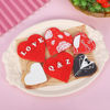 Picture of Heart Cookie Cutter Set - 5 Pcs Heart Shaped Cookie Cutters for Valentines Day Holiday Birthday Party - Stainless Steel (4.21" 3.43" 2.64" 1.97" 1.18")