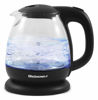 Picture of Elite Gourmet EKT1001 Electric 1.0L BPA-Free 1100W Glass Kettle Cordless 360° Base, Stylish Blue LED Interior, Handy Auto Shut-Off Function - Quickly Boil Water For Tea & More, Black
