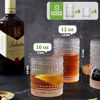 Picture of Hlukana Vintage Hobnail Drinking Glasses Set of 8, 12 oz Highball Glasses & 10 oz Cocktail Glasses Set, Kitchen Water Glasses Cup, Bar Tumbler Glassware Set for Beer, Juice, Cocktail, Whiskey, Milk