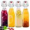 Picture of ZEBEIYU 32oz Beer Bottle,Swing Top Glass Kombucha Bottles with Stoppers for Brewing, Beverages, Smoothies, Kefir, Beer, Soda, Juicing, Kombucha, Oil, Water, Milk, Vinegar(4 Pack)