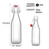 Picture of ZEBEIYU 32oz Beer Bottle,Swing Top Glass Kombucha Bottles with Stoppers for Brewing, Beverages, Smoothies, Kefir, Beer, Soda, Juicing, Kombucha, Oil, Water, Milk, Vinegar(4 Pack)