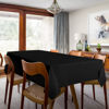 Picture of sancua 2 Pack Black Tablecloth 60 x 102 Inch, Rectangle 6 Feet Table Cloth - Stain and Wrinkle Resistant Washable Polyester Table Cover for Dining Table, Buffet Parties and Camping