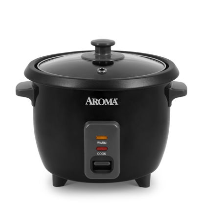 Picture of Aroma Housewares 1.5Qt. Rice & Grain Cooker (ARC-363NGB),Black,6-Cup Cooked / 3-Cup Uncooked