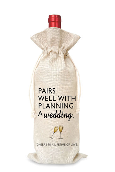 Picture of Wine Bag Wedding Gift for Mr and Mrs - Engagement Gift J14