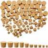 Picture of Jetec 100 Pack Assorted Cork Stoppers Wine Bottle Cork Stoppers Different Sizes Wooden Tapered Cork Plugs Replacement Variety Corks for Bottles Crafts Wine Bottle, 10 Sizes
