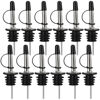 Picture of 12/24/48/100 Pack Liquor Pour Spout, Stainless Steel Classic Bottle Pourers with Rubber Dust Cap, Speed Wine Bottle Pourer for Liquor Bottle, Oil Bottles(12 Pack)