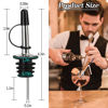 Picture of 12/24/48/100 Pack Liquor Pour Spout, Stainless Steel Classic Bottle Pourers with Rubber Dust Cap, Speed Wine Bottle Pourer for Liquor Bottle, Oil Bottles(12 Pack)