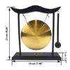 Picture of Hooshing Brass Feng Shui Gong Desktop Zen Art Home Decor Housewarming Blessing Gift