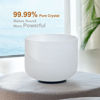 Picture of CVNC 440HZ 8 Inch F Note Heart Chakra Frosted Quartz Crystal Singing Bowl with Mallet and O-ring for Sound Healing Meditation
