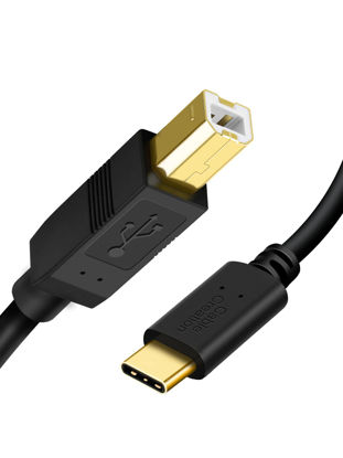 Picture of CableCreation USB C Printer Cable 1 m, USB C to Printer Cable USB C to B, Scanner Cable Printer Cable to USB C MIDI Cable for Yamaha Casio Digital Piano MIDI Controller DJ Controller, 3.3 ft Black
