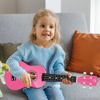 Picture of MUSTAR Soprano Ukulele Kids Ukulele for Beginners - 21 Inch Small Guitar Ukulele for Kids Adults, Beginner Ukuleles Kit With Gig Bag, Digital Tuner, Strap, Picks, Basswood Pink Ukulele Set