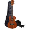 Picture of Kadence Concert Ukulele 23" Spring Summer Collection of Ukuleles- Matt Finish with Strap & Bag (Cinnamon Brown)