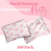 Picture of Pretty Package Store 6x9 Designer Poly Mailer 100 Pack Heavy Duty Waterproof Self Seal Shipping Bags for Small Business Large Mailing Envelopes Bulk Tear Resistant Cute Packaging Pink Bows Coquette