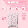 Picture of Pretty Package Store 6x9 Designer Poly Mailer 100 Pack Heavy Duty Waterproof Self Seal Shipping Bags for Small Business Large Mailing Envelopes Bulk Tear Resistant Cute Packaging Pink Bows Coquette