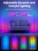 Picture of Corner Floor Lamp, LED Corner Lamp with App and Remote Control, RGBICW 16 Million DIY Colors & 68+ Scene, Music Sync, Color Changing Smart Ambient Light for Living Rooms, Bedrooms, and Gaming Rooms