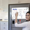 Picture of ANLIOTE Magnetic Dry Erase Board Fridge White Board Sheet 20 x13 inch, Flexible Large Refrigerator Magnets Whiteboard Planner for Home Kitchen, 2 Markers and Eraser