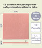 Picture of DECORITA Large Cork Board Alternative - 47"x35" 12 Pack Felt Wall Tiles with Safe Removable Adhesive Tabs, Cork Wall Tiles Cork Board for Home Office Pin Board Tack Board 48 x 36 - Pink