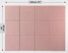 Picture of DECORITA Large Cork Board Alternative - 47"x35" 12 Pack Felt Wall Tiles with Safe Removable Adhesive Tabs, Cork Wall Tiles Cork Board for Home Office Pin Board Tack Board 48 x 36 - Pink