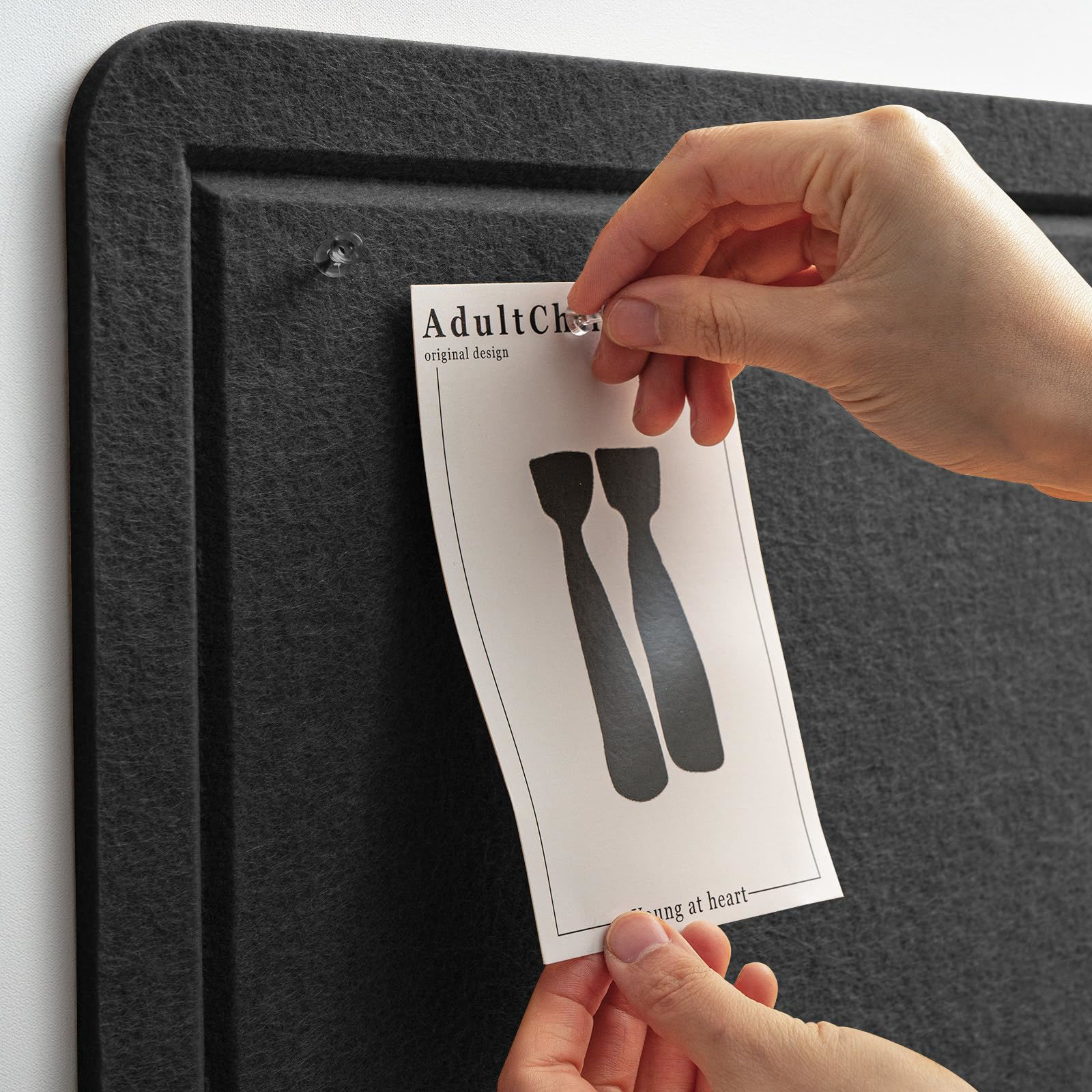 Bulletin Board, Cork Board Alternative For Wall, 36 X 24 Inches Felt