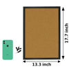 Picture of OWLKELA Cork Bulletin Board 17.7"X 13.3", Notice Pin, Ideal for Office & Home Decor, School Message or Vision