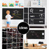 Picture of Extra Large Chalkboard Peel and Stick Paper 9 Feet roll (108 inches) + (5) Color Chalk Included - by Simple Shapes