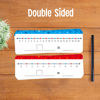 Picture of 26 Packs Number Line Dry Erase Boards Cards, Double Sided Writable and Erasable Board-0-10 on One Side & 0-20 on Other Side Math White Board for Kids, Students, Classroom and Home (12” x 4”)