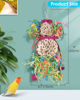 Picture of Bissap Conure Toys, 2PCS Bird Parrot Foraging Shredder Hanging Toys Sola Balls Sepak Takraw with Pacifier for Small Parrots Parakeets Conures Cockatiels Love Birds Cage Toy