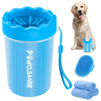 Picture of Dog Paw Cleaner, Washer, Buddy Muddy Pet Foot Cleaner for Small Medium Large Breed Dogs/Cats (with 3 absorbent towel)