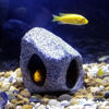 Picture of SpringSmart Aquarium Hideaway Rock Cave for Aquatic Pets to Breed, Play and Rest, Safe and Non-Toxic Ceramic Fish Tank Ornaments, Decor Stone for Betta