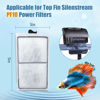 Picture of Zuqqony 8 Pack PF-S Filter Cartridges for Top Fin Silenstream PF10 Power Filters, Remplacement Aquarium Carbon Cartridge with Zeolite