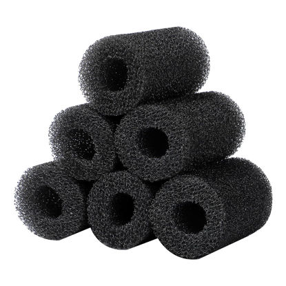 Picture of AQUANEAT 6-Pack Pre-Filter Sponge for Aquarium Shrimp Fry Fish Tank Filter 0.8” Intake, Replacement Foam Cover