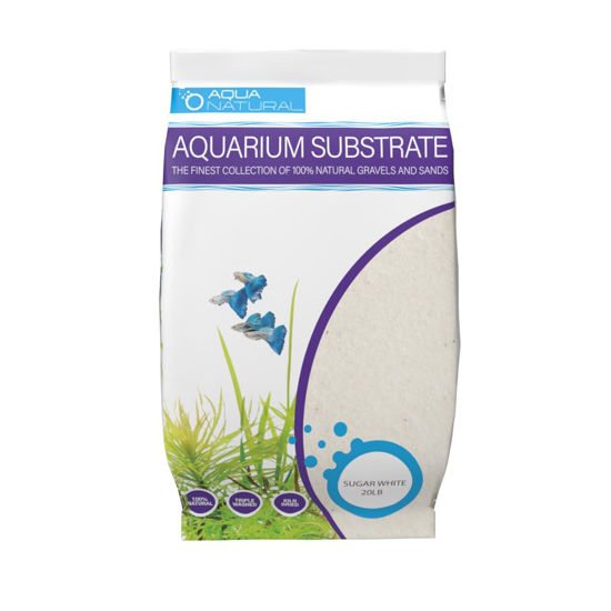 AquaNatural Sugar White Sand 4.5 kg Substrate for Aquascaping, Aquariums, Vivariums and Terrariums