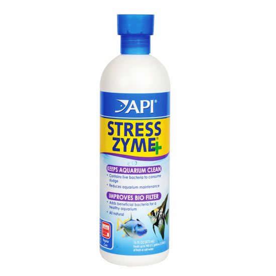 Picture of API STRESS ZYME Freshwater and Saltwater Aquarium Cleaning Solution 16-Ounce Bottle