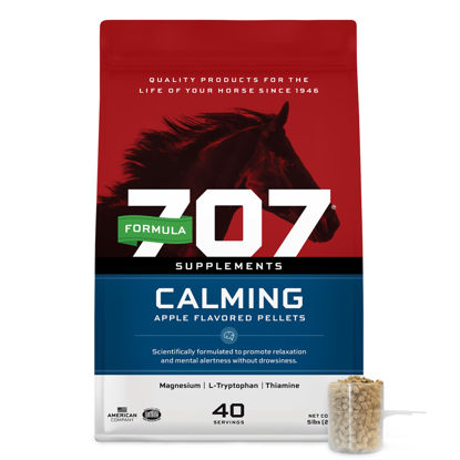 Picture of Formula 707 Calming Equine Supplement 5LB Bag - Anxiety Relief and Enhanced Focus for Horses - L-Tryptophan, Thiamine & Magnesium