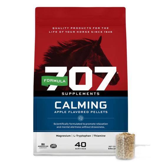 Picture of Formula 707 Calming Equine Supplement 5LB Bag - Anxiety Relief and Enhanced Focus for Horses - L-Tryptophan, Thiamine & Magnesium