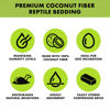 Picture of Zilla Coconut Husk Brick, Organic Bedding for Reptiles, Made with 100% Coconut Fiber, Ideal for Tropical Habitats and Egg Incubation