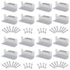 Picture of SUNMAK 16 Units per Set Solar Panel Mounting Z Brackets, Solar Panel Mounting Brackets Lightweight Aluminum Corrosion-Free for RVs, Trailers, Boats, Yachts, Wall and Other Off Gird Roof